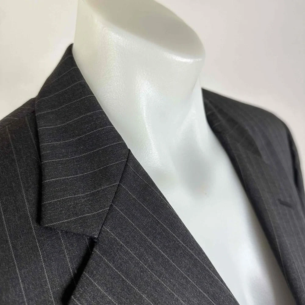 Brooks Brothers 1818 Madison Mens Pinstripe Wool Blazer Jacket Size 41R
